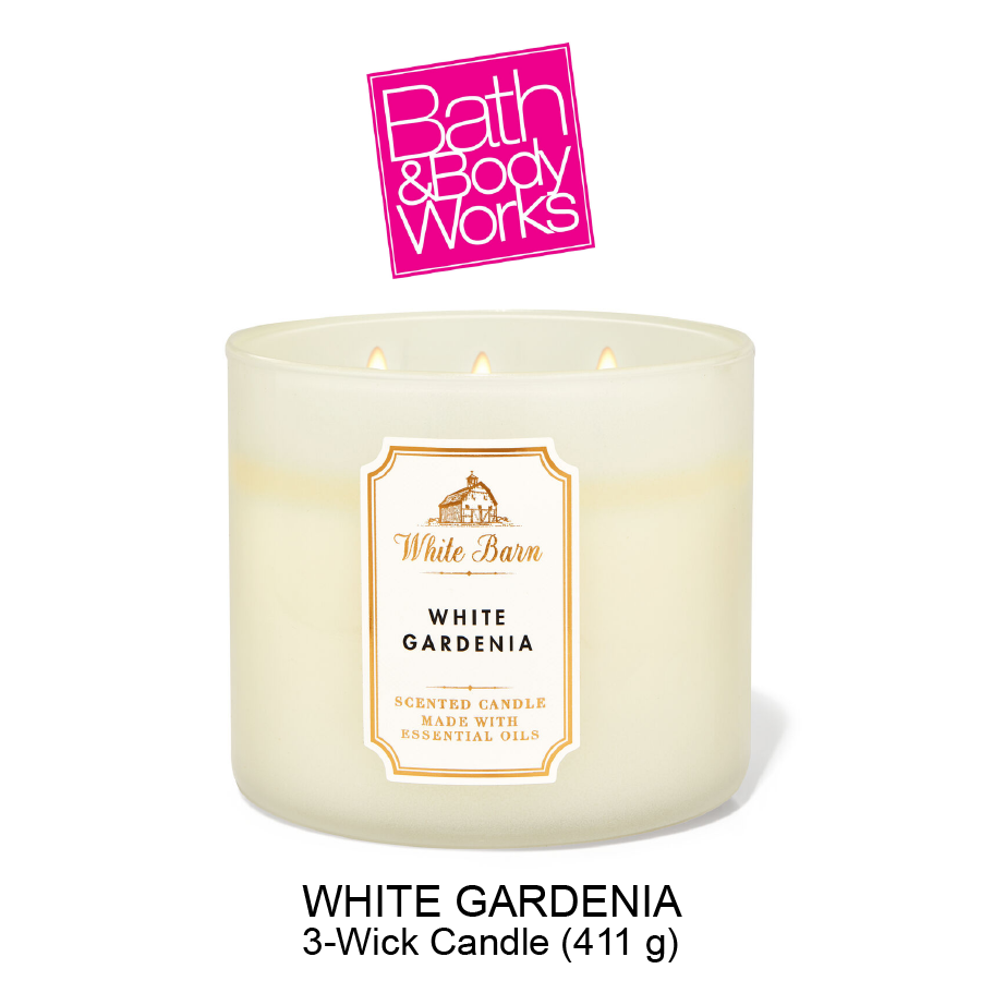 02. 3-Wick Candle (411 g)-02 WHITE GARDENIA 3-Wick Candle - Image 1