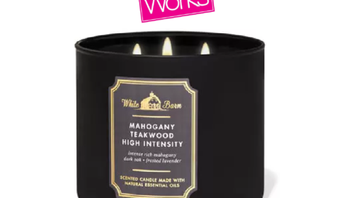 White Barn Mahogany Teakwood Intense 3-Wick Candle