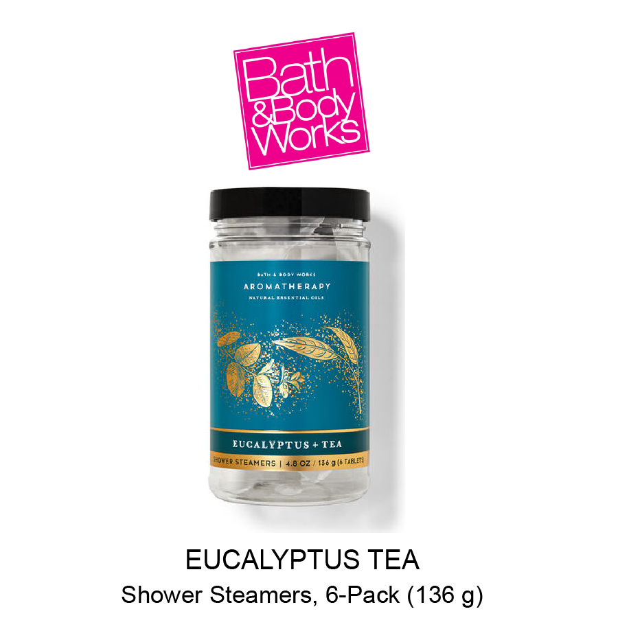 BB Shower Steamers Nov-14-2021-03 EUCALYPTUS TEA Shower Steamers, 6-Pack - Image 1