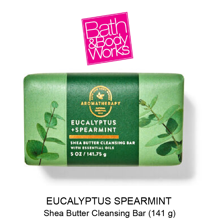 BB Shea Butter Cleansing Bar Mar-25-2022-04 Eucalyptus Spearmint Shea Butter Cleansing Bar (141g) by Bath & Body Works - Image 1