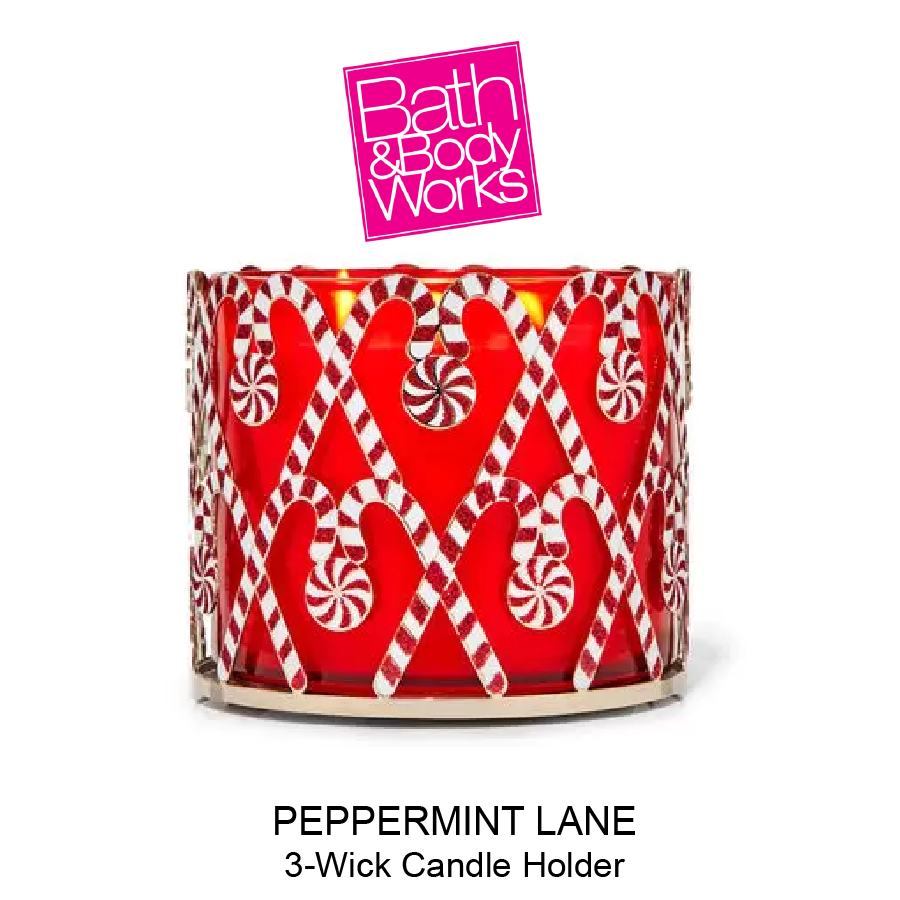 BB 3-Wick Candle Holder Nov-25-2022-03 PEPPERMINT LANE 3-Wick Candle Holder - Image 1