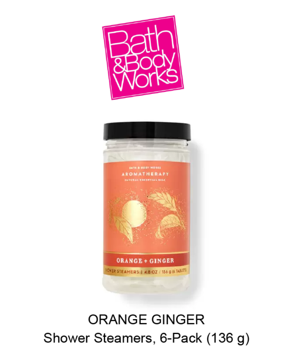 ORANGE GINGER Shower Steamers, 6-Pack