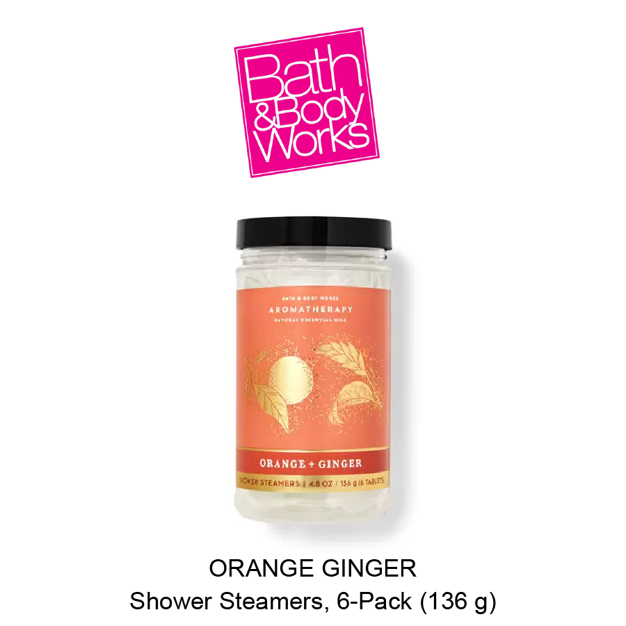 BB Shower Steamers, 6-Pack Oct-24-2022 ORANGE GINGER Shower Steamers, 6-Pack - Image 1