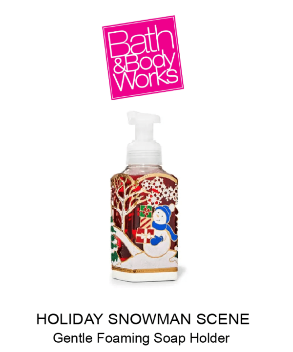 Holiday Snowman Scene Gentle Foaming Hand Soap Holder