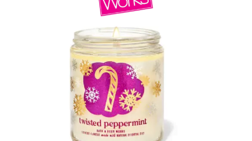 TWISTED PEPPERMINT Single Wick Candle