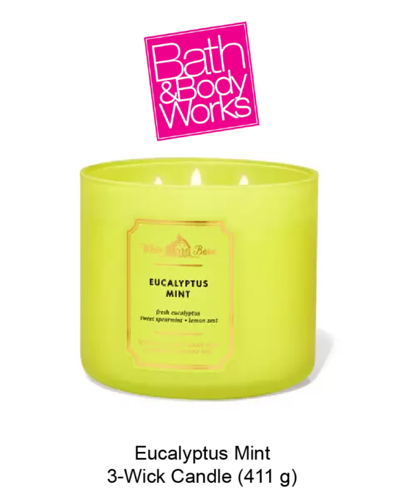 White Barn Eucalyptus Mint 3-Wick Candle