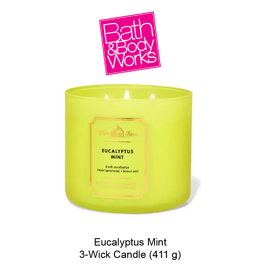 BB 3-Wick Candle June-04-2023-02 White Barn Eucalyptus Mint 3-Wick Candle - Image 1