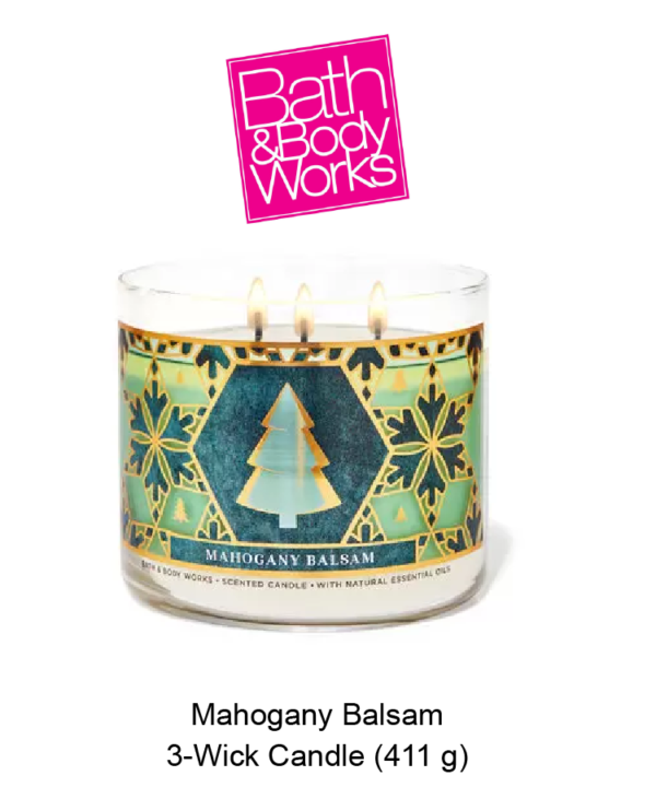 Mahogany Balsam 3-Wick Candle