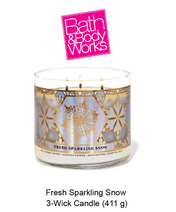 Fresh Sparkling Snow 3-Wick Candle