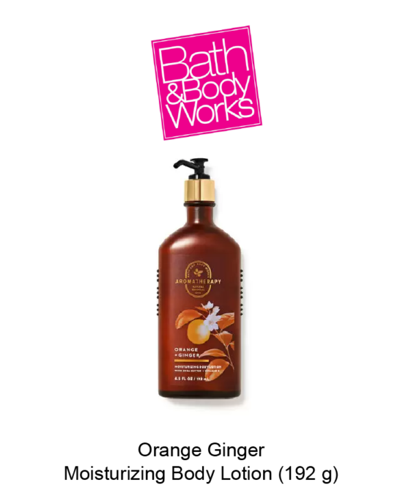 Aromatherapy Orange Ginger Moisturizing Body Lotion