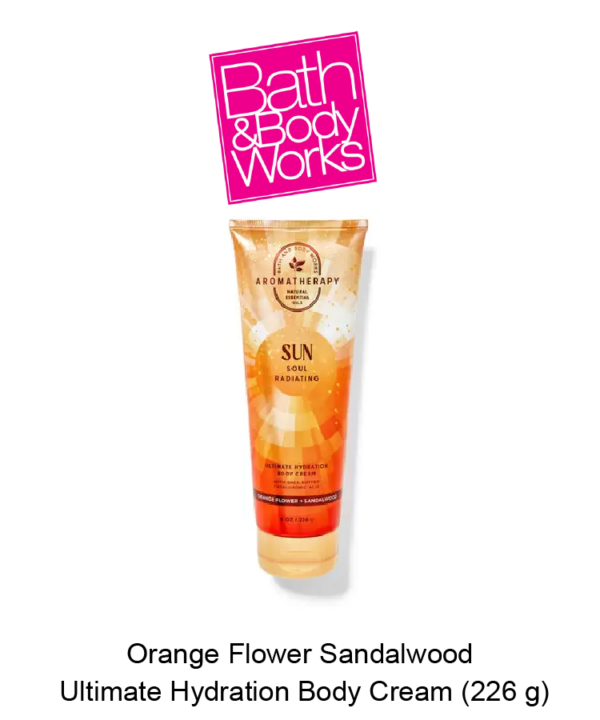 Aromatherapy Orange Flower Sandalwood Ultimate Hydration Body Cream