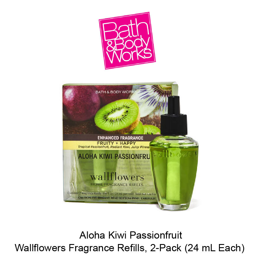 BB Wallflowers Fragrance Refills, 2-Pack June-08-2023-03 Aloha Kiwi Passionfruit Wallflowers Fragrance Refills, 2-Pack - Image 1