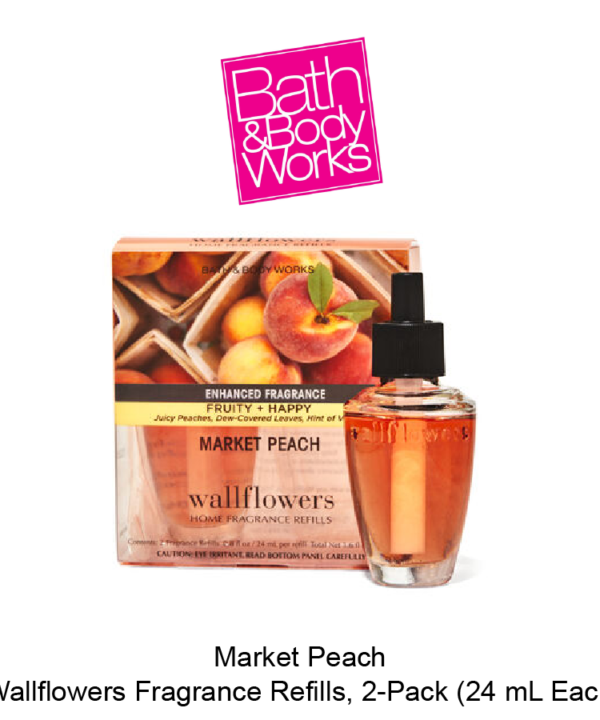 Market Peach Wallflowers Fragrance Refills, 2-Pack