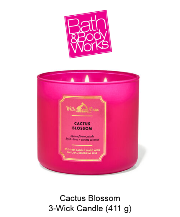 White Barn Cactus Blossom 3-Wick Candle