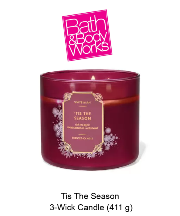 White Barn Tis The Season 3-Wick Candle