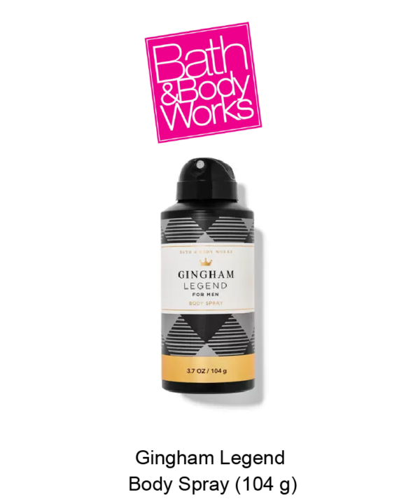 Mens Gingham Legend Body Spray