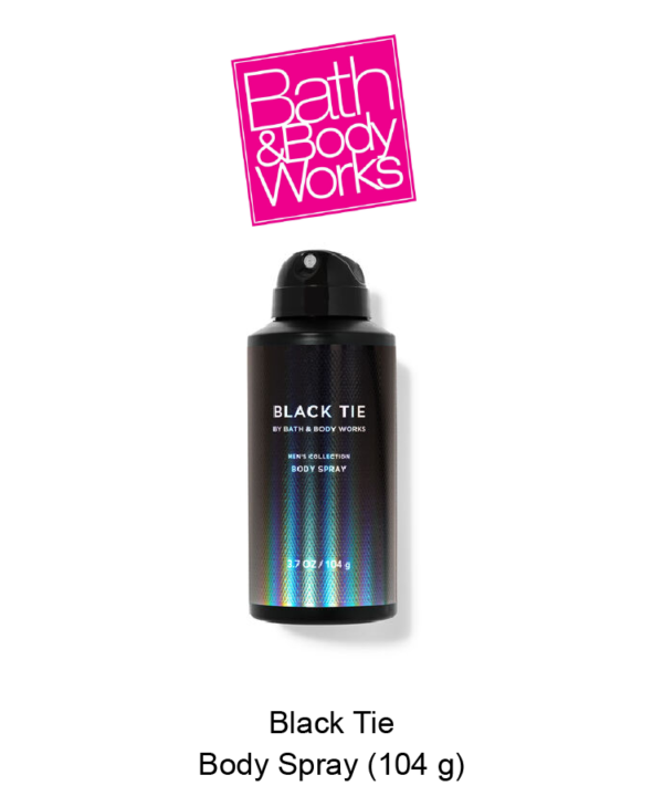 Mens Black Tie Body Spray