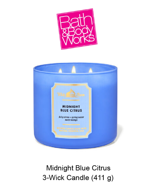 White Barn Midnight Blue Citrus 3-Wick Candle