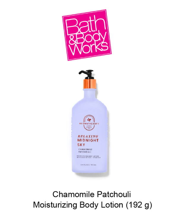 Aromatherapy Chamomile Patchouli Moisturizing Body Lotion