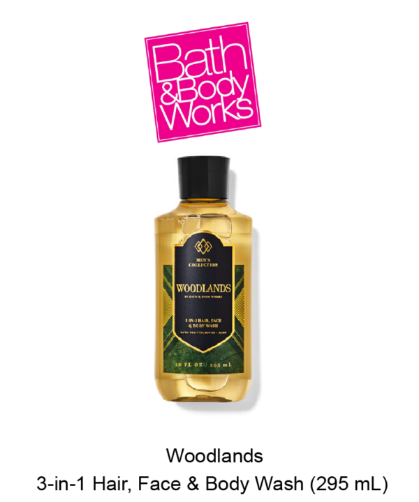 Mens Woodlands 3-in-1 Hair, Face & Body Wash