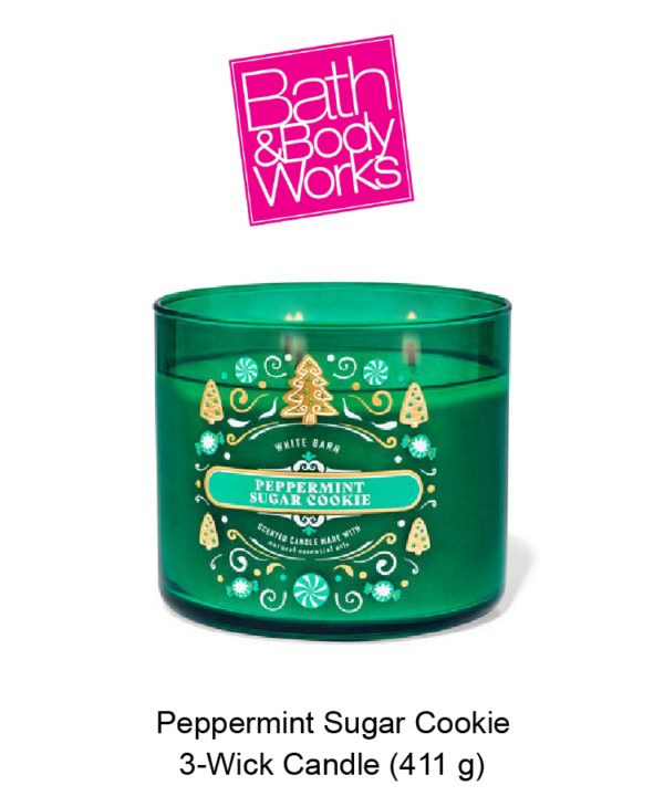 White Barn Peppermint Sugar Cookie 3-Wick Candle