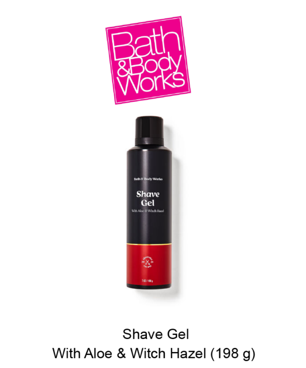 Mens Shave Gel With Aloe & Witch Hazel