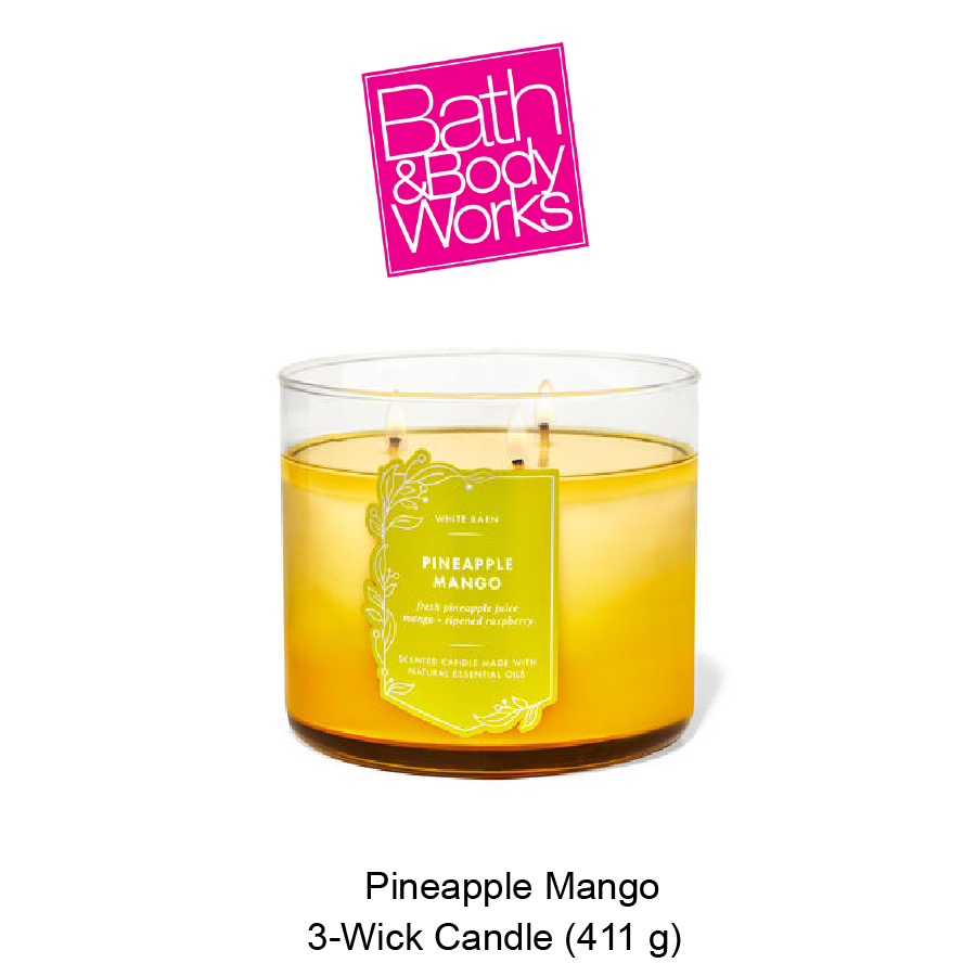 BB 3-Wick Candle June-11-2024-01 White Barn Pineapple Mango 3-Wick Candle - Image 1