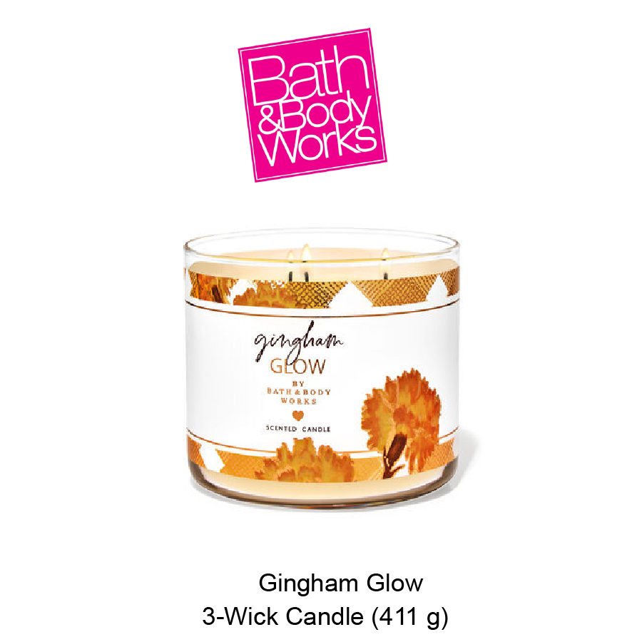 BB 3-Wick Candle July-30-2024-01 Gingham Glow 3-Wick Candle - Image 1
