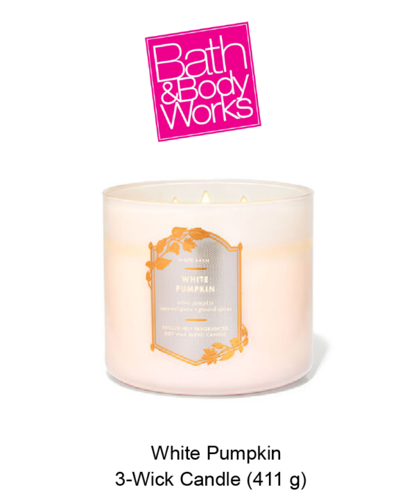 White Pumpkin 3-Wick Candle