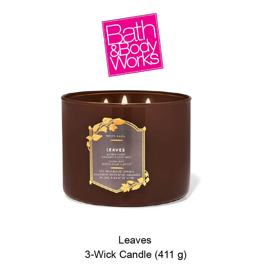 BB 3-Wick Candle July-30-2024-05 Leaves 3-Wick Candle - Image 1