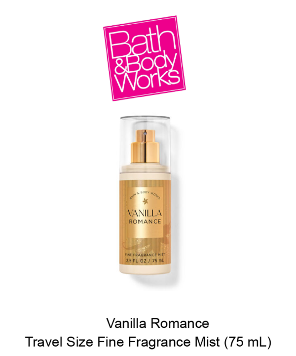 Vanilla Romance Travel Size Fine Fragrance Mist