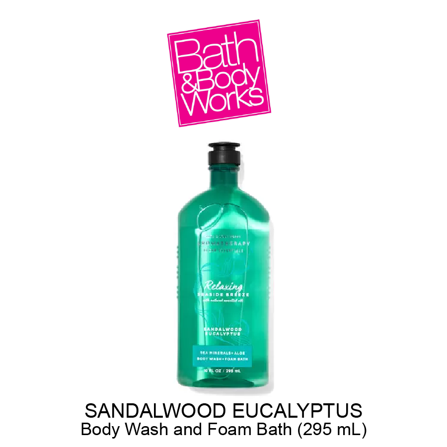 02. Body Wash and Foam Bath (295 mL)-02 Aromatherapy Sandalwood Eucalyptus Body Wash and Foam Bath - Image 1