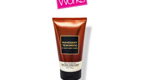 Mens Mahogany Teakwood Body Scrub