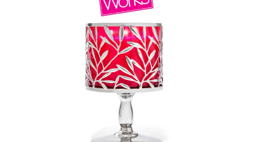 Vine Leaf Pedestal 3-Wick Candle Holder