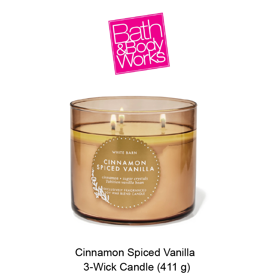 BB 3-Wick Candle Feb-04-2025-03 White Barn Cinnamon Spiced Vanilla 3-Wick Candle - Image 1