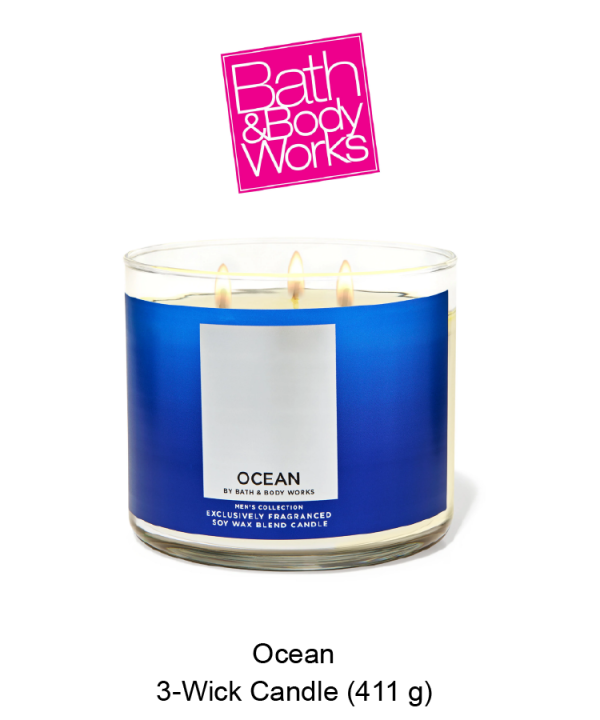 Mens Ocean 3-Wick Candle