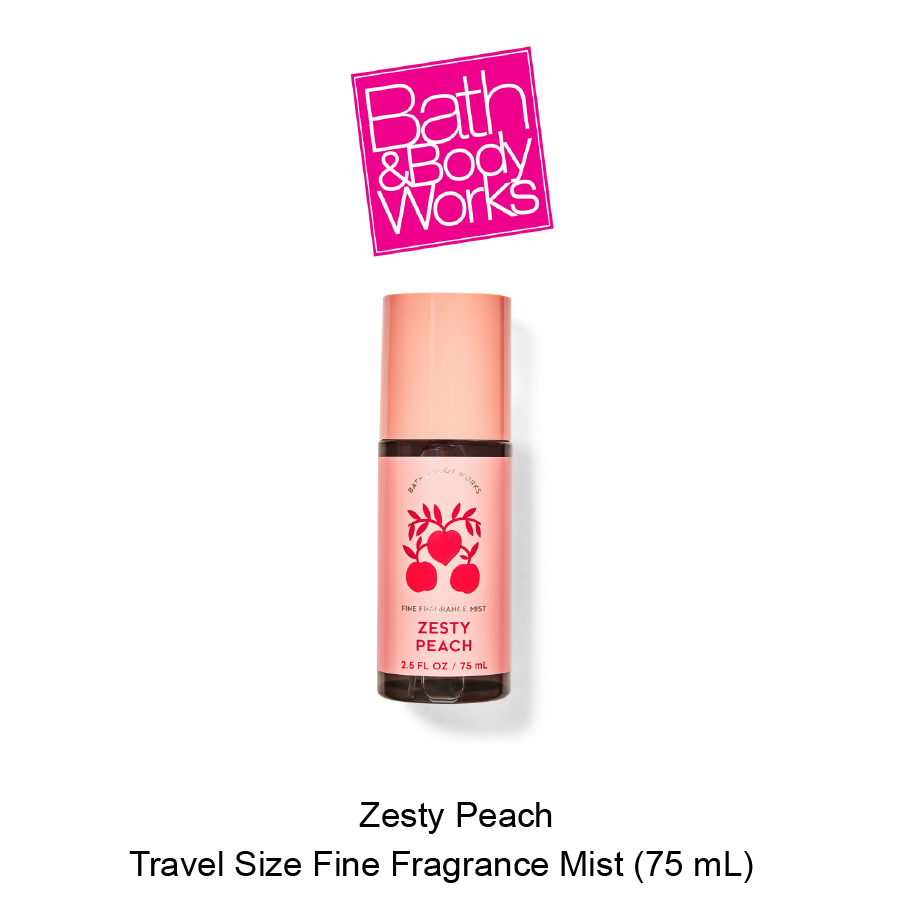 BB Travel Size Fine Fragrance Mist Feb-13- 2025-06 Zesty Peach Travel Size Fine Fragrance Mist - Image 1