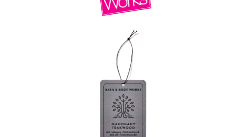 Mens Mahogany Teakwood Hanging Fragrance Diffuser