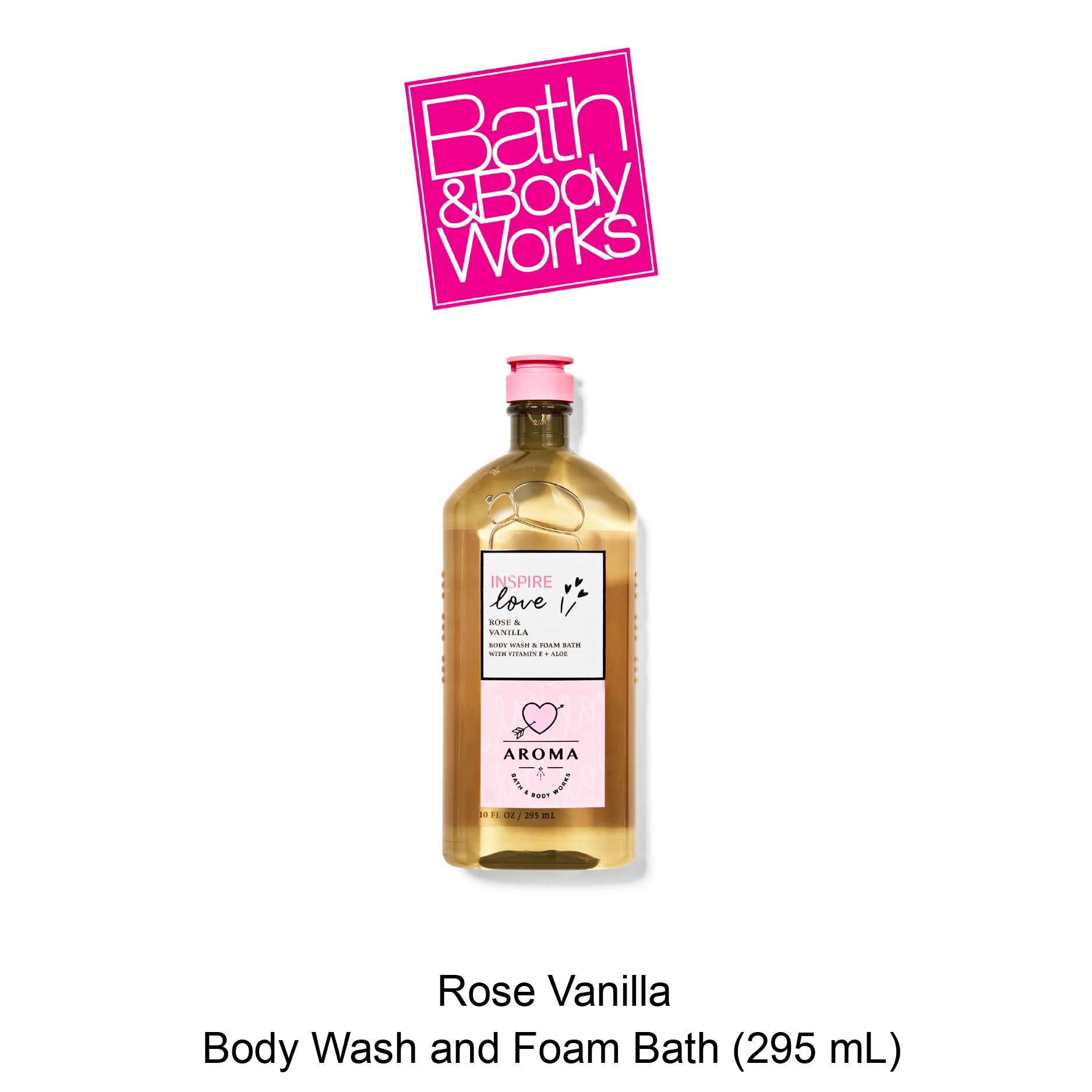 BB Aroma Body Wash and Foam Bath May-17-2025-01 Aromatherapy Rose Vanilla Body Wash and Foam Bath - Image 1