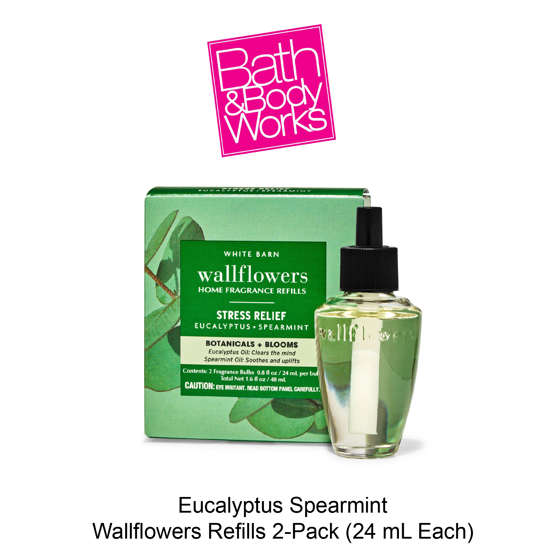 BB Wallflowers Refills 2-Pack May-20-2025-04 Eucalyptus Spearmint Wallflowers Refills 2-Pack - Image 1