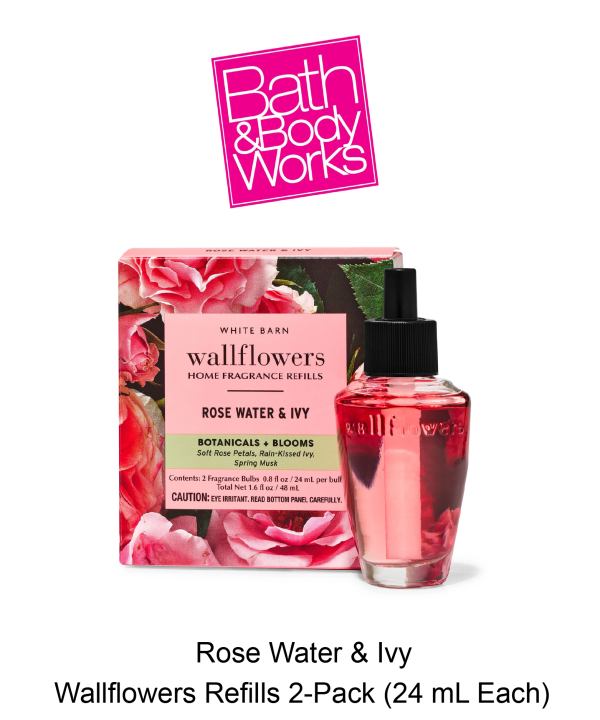 Rose Water & Ivy Wallflowers Refills 2-Pack