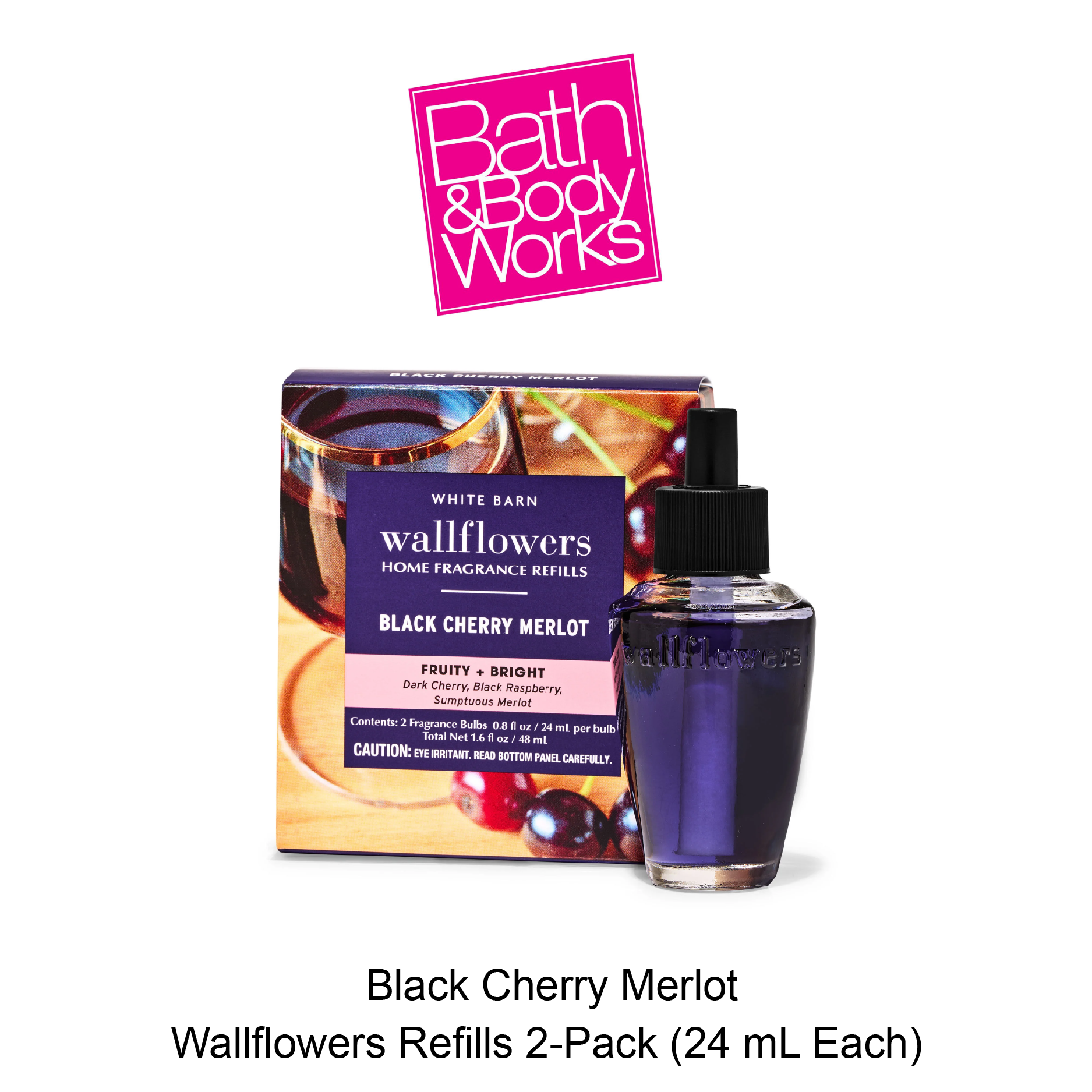 BB Wallflowers Refills 2-Pack May-20-2025-10 Black Cherry Merlot Wallflowers Refills 2-Pack - Image 1