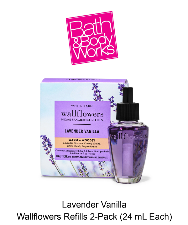 Lavender Vanilla Wallflowers Fragrance Refills, 2-Pack