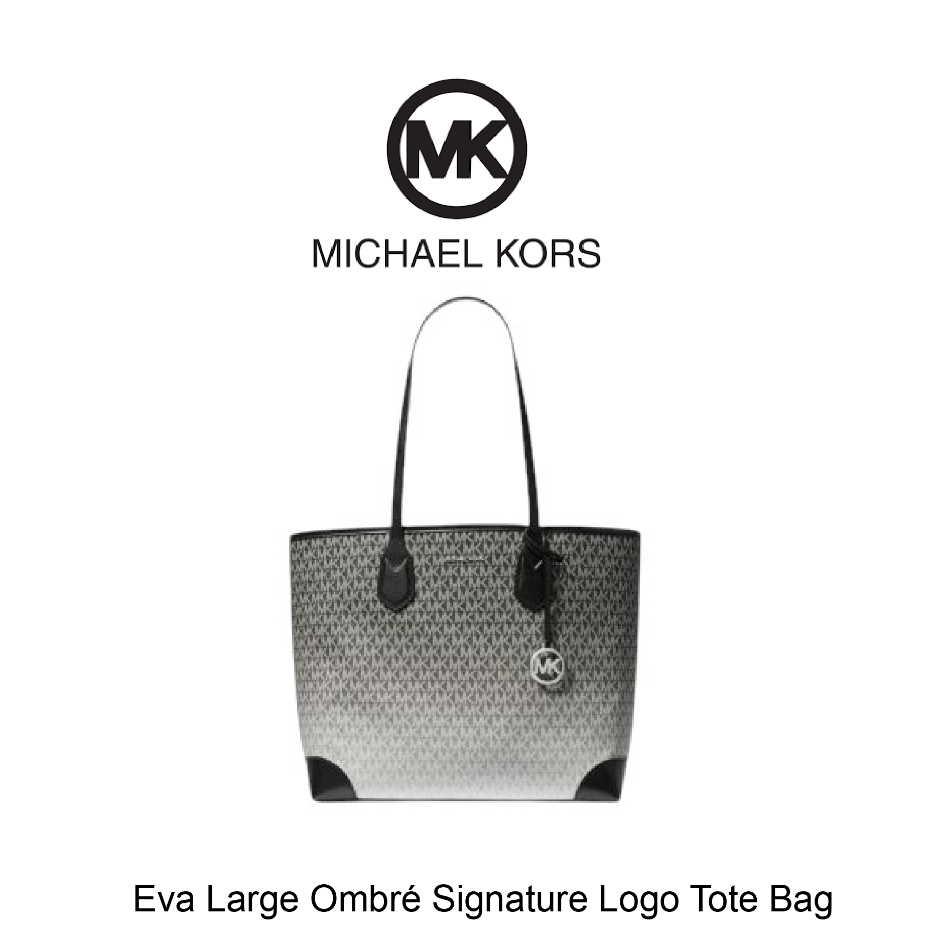 MICHAEL KORS Bags June-30-2025-01 Eva Large Ombré Signature Logo Tote Bag - Image 1