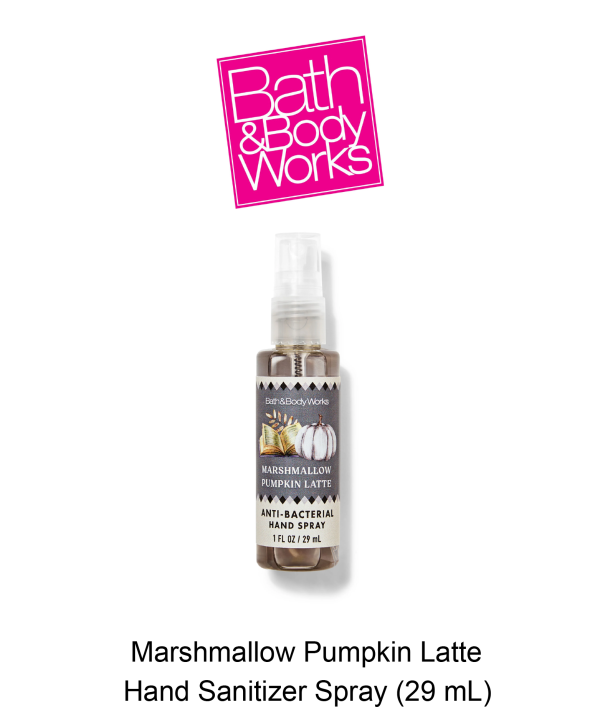 Marshmallow Pumpkin Latte Hand Sanitizer Spray