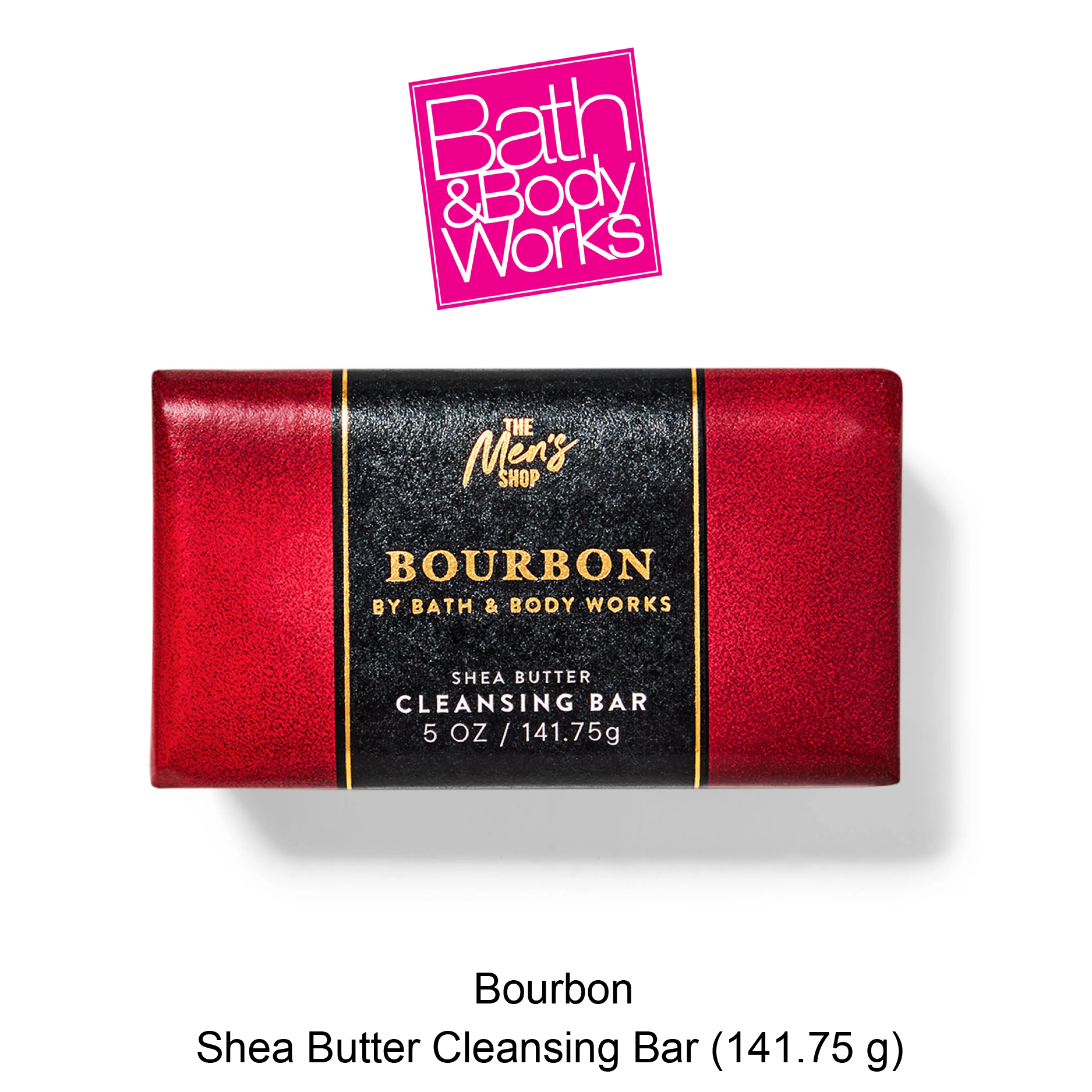 BB Mens Shea Butter Cleansing Bar Aug-05-2025-02 Men's Bourbon Shea Butter Cleansing Bar - Image 1