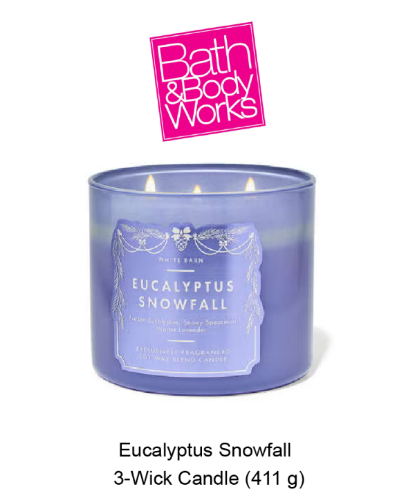 White Barn Eucalyptus Snowfall 3-Wick Candle