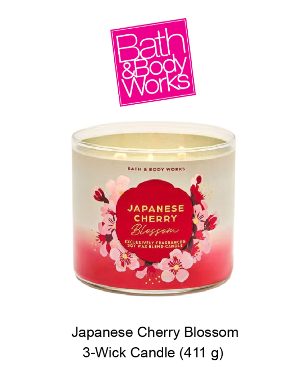 Japanese Cherry Blossom 3-Wick Candle