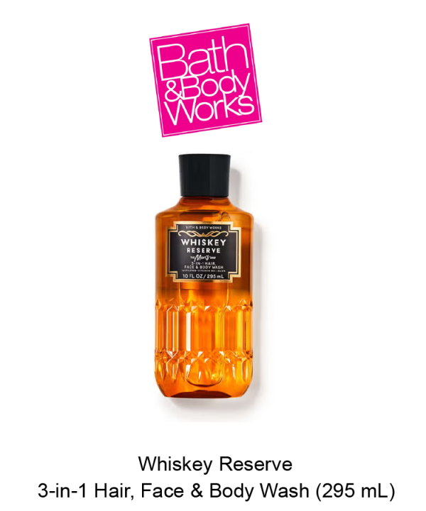 Men's Whiskey Reserve 3-in-1 Hair, Face & Body Wash