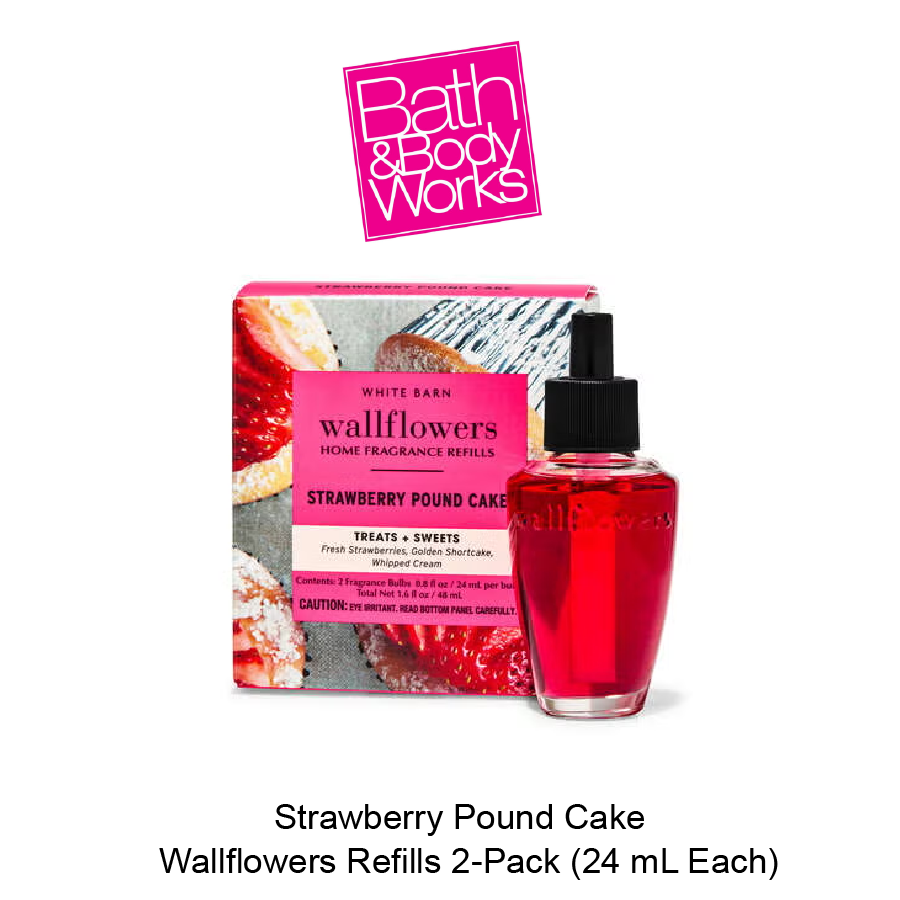 BB Wallflowers Refills 2-Pack Nov-08-2025-03 Strawberry Pound Cake Wallflowers Refills 2-Pack - Image 1